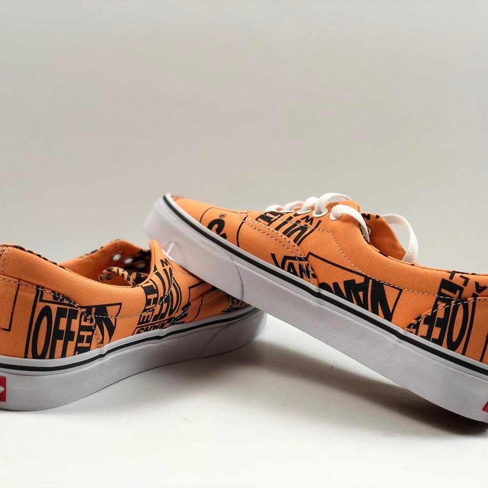 Vans Era Logo Mix Tangerine/Black Sneakers - Picture 7 of 9